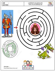 çocuklar için Labirent Bulmaca